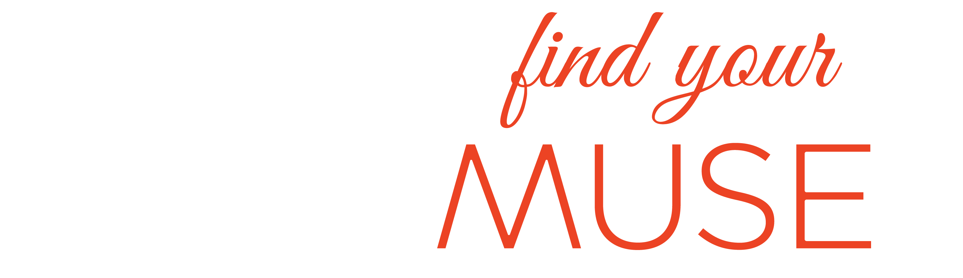 find your MUSE - red on white